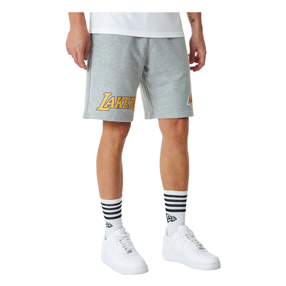new era NBA Team Logo Los Angeles Lakers Shorts Gray Heren