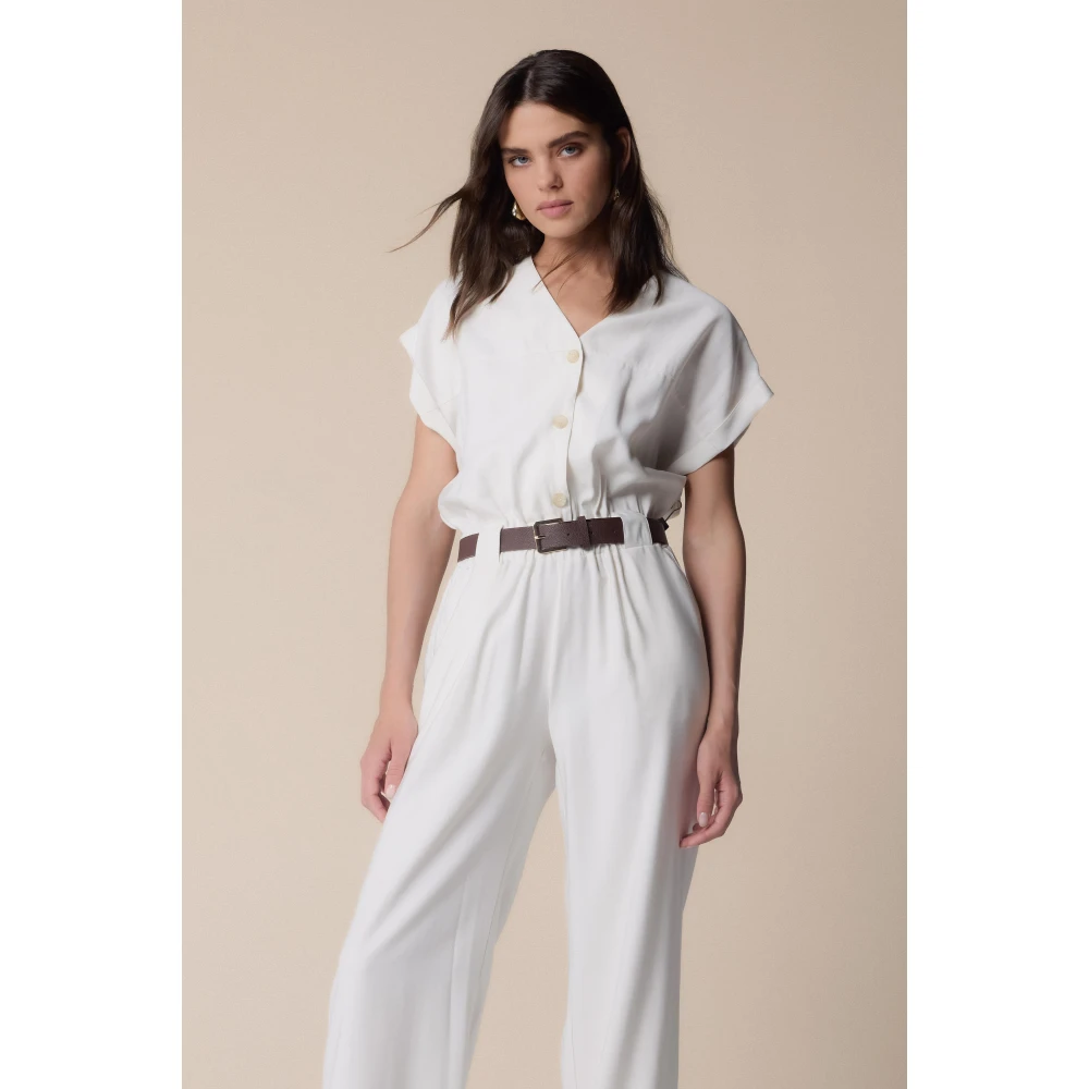 Kocca Stijlvolle Jumpsuits voor Vrouwen White Dames