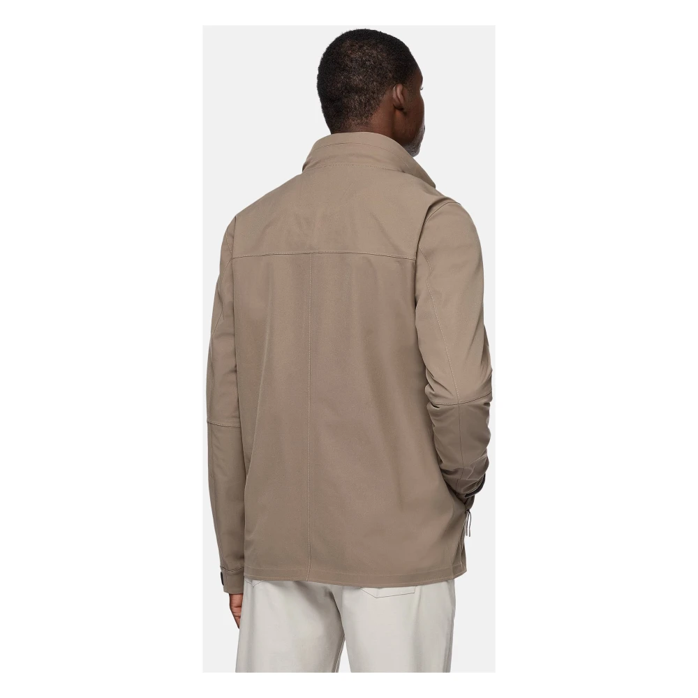 Boggi Milano B Tech Technical Fabric Veldjas Beige Heren