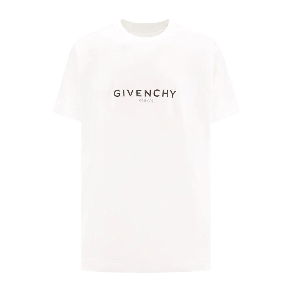 Givenchy Wit T-shirt met omgekeerde print White Heren
