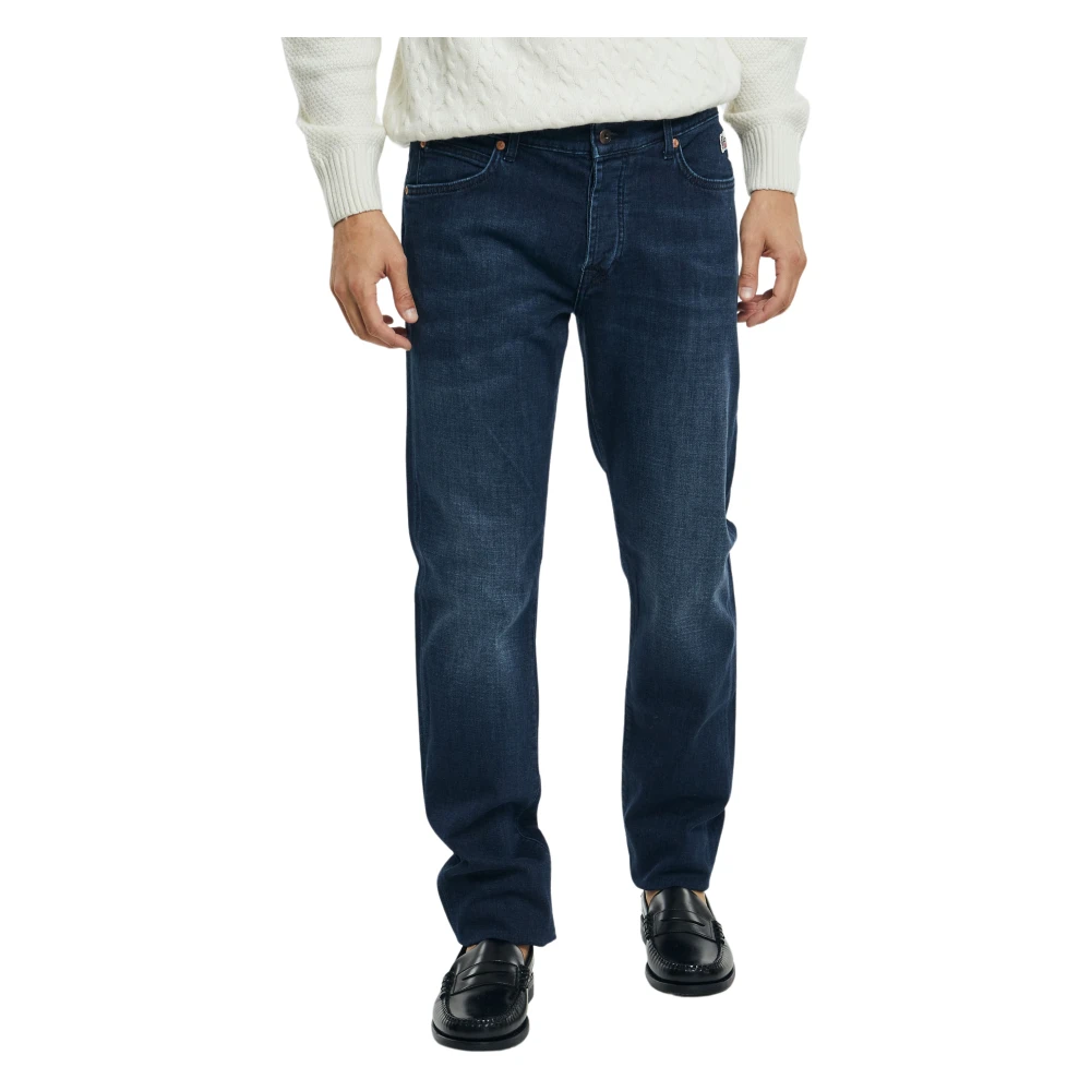 Roy Roger's Donkere Wassing Slim Fit Denim Jeans Blue Heren