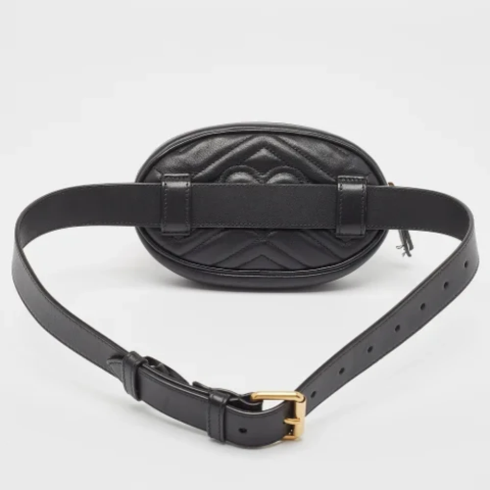 Gucci Vintage Pre-owned Leather gucci-bags Black Dames
