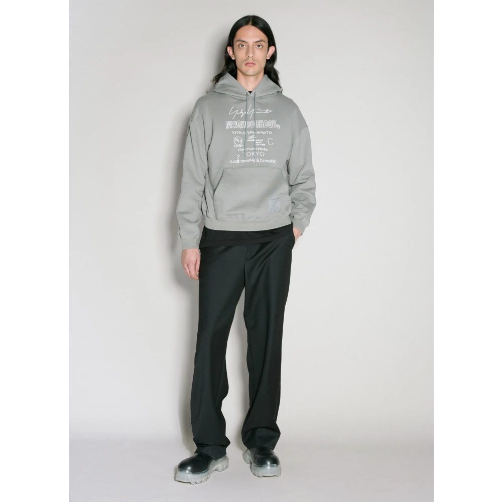 Yohji Yamamoto Sweatshirts Hoodies Gray Heren