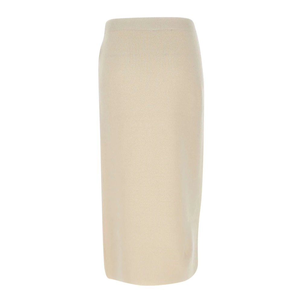 Fabiana Filippi Luxe Wolmix Crème Rok White Dames