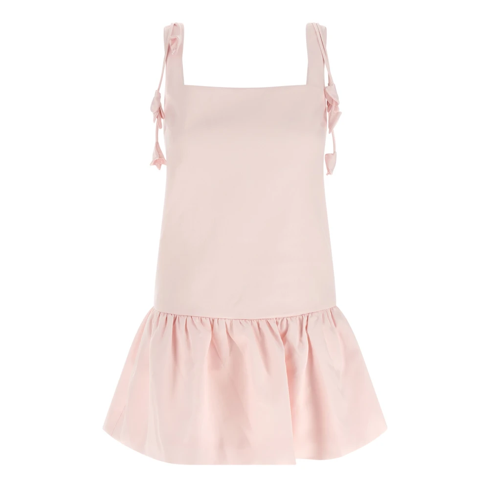 Self Portrait Women's Pink Flower Taffeta Dress - Short Dresses - Xs - Dresses
