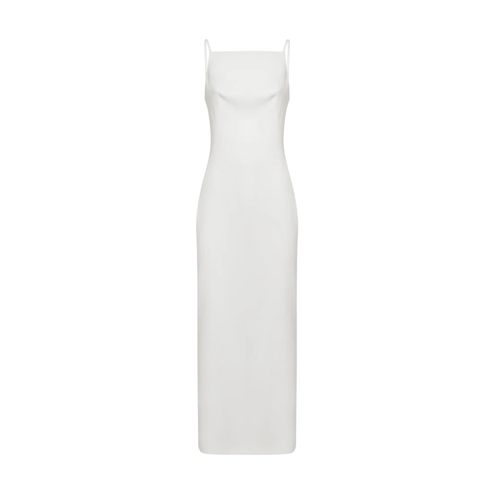 Givenchy White Square Neckline Long Dress - Female - Maxi Dresses - S - Dresses