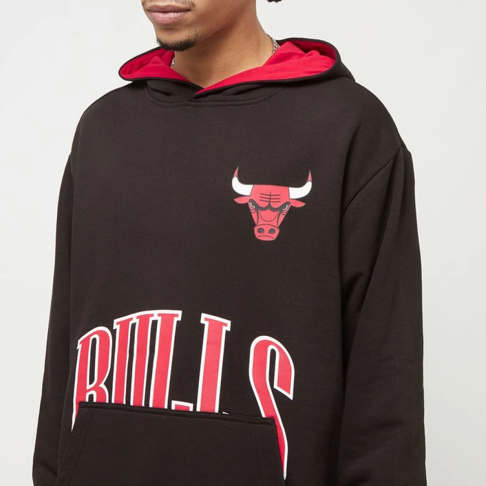 new era Chicago Bulls Grafische Sweater Black Heren