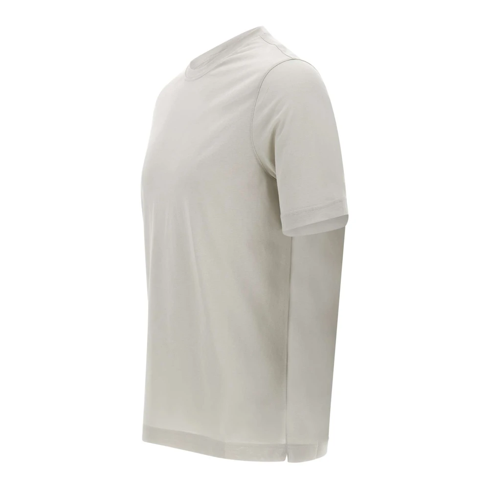 Filippo De Laurentiis Jerlux Katoenen T-shirt Ivoor Ronde Hals Beige Heren