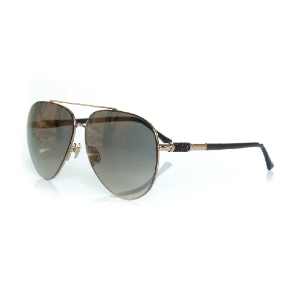 Jimmy Choo Pre-owned Fabric sunglasses Black Dames
