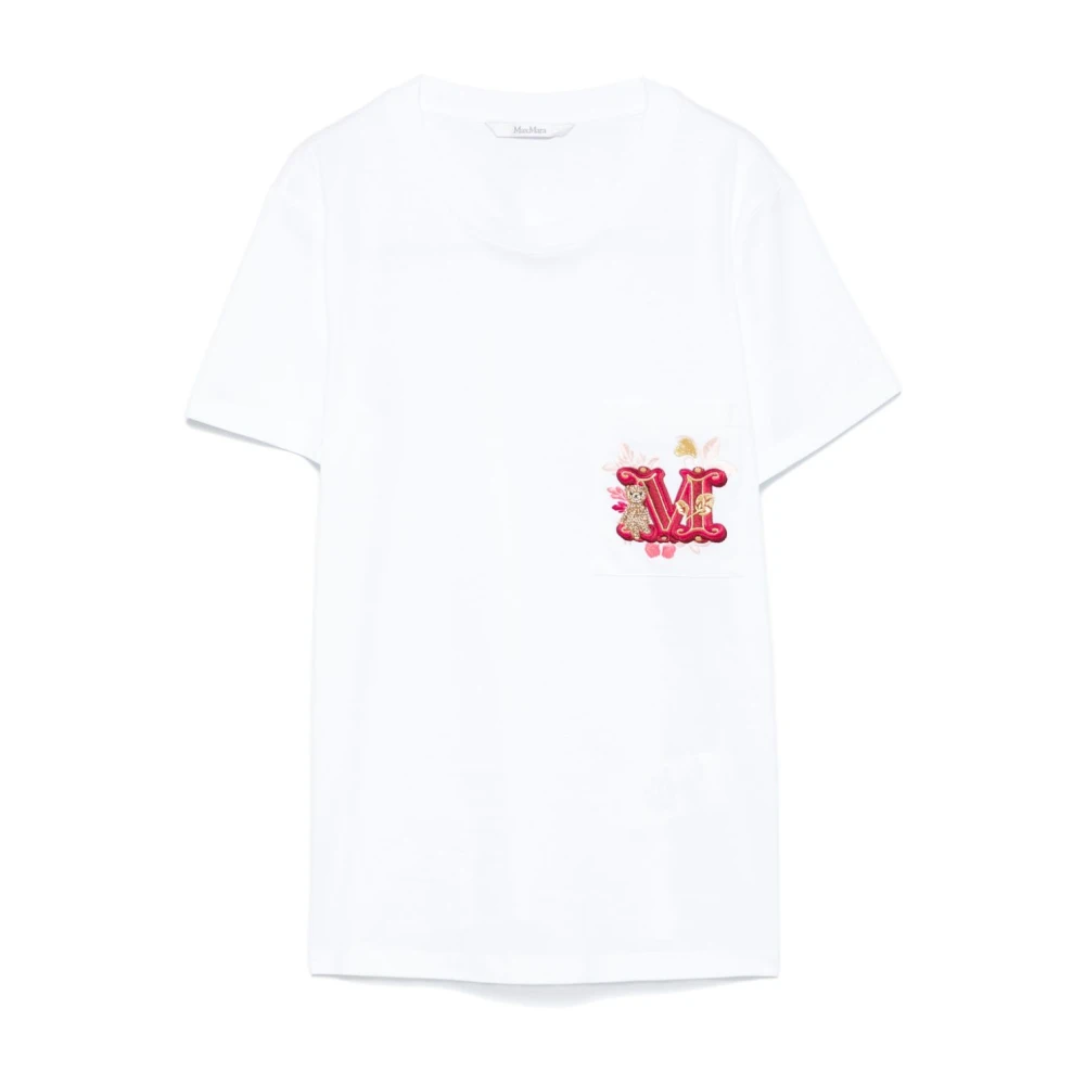 Max Mara Nunzio Wit T-shirt met Zak White Dames