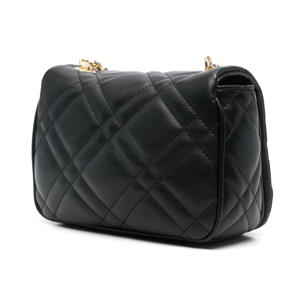 Love Moschino Zwarte Schoudertas Elegant Ontwerp Black Dames