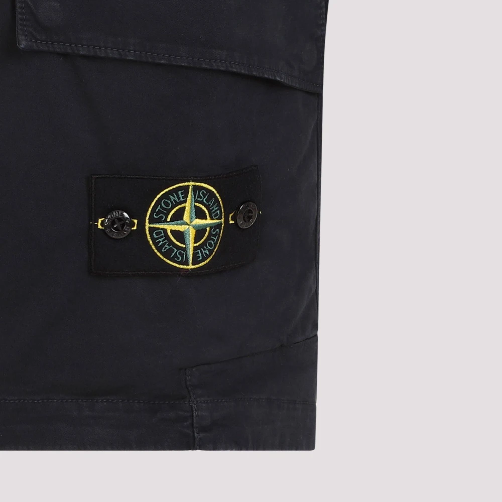 Stone Island Cargo Bermuda Shorts Black Heren