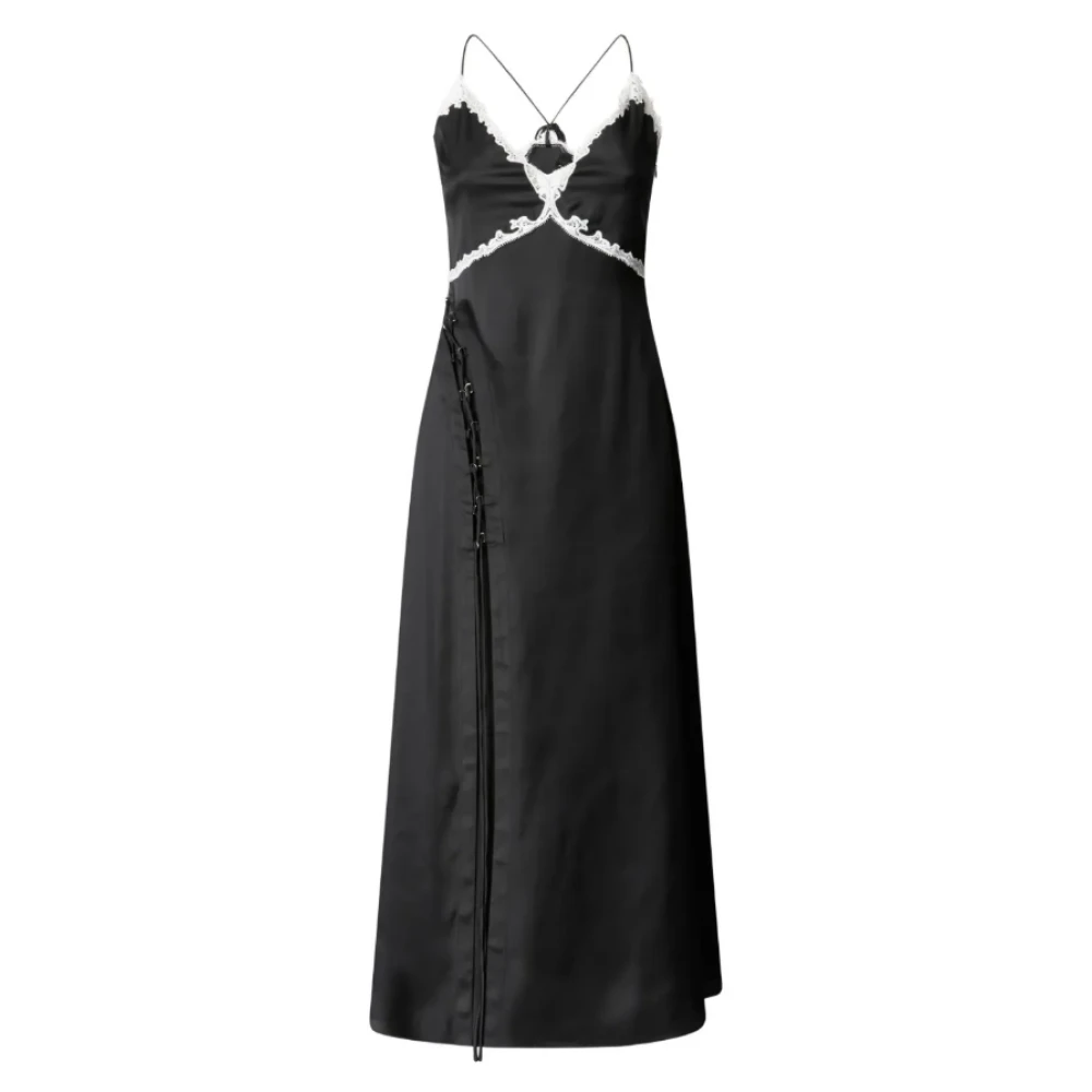 Pinko Donna Nero - Abito Midi In Pizzo - Dresses - 2XL