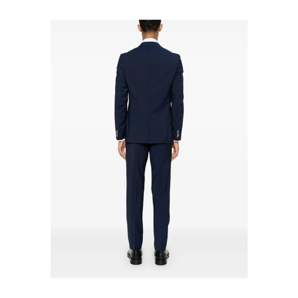 Hugo Boss Navy Blue Jurk met knopen Blue Heren