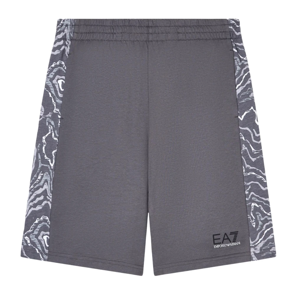 Emporio Armani Ea7 Boys Gray Jersey Bermuda