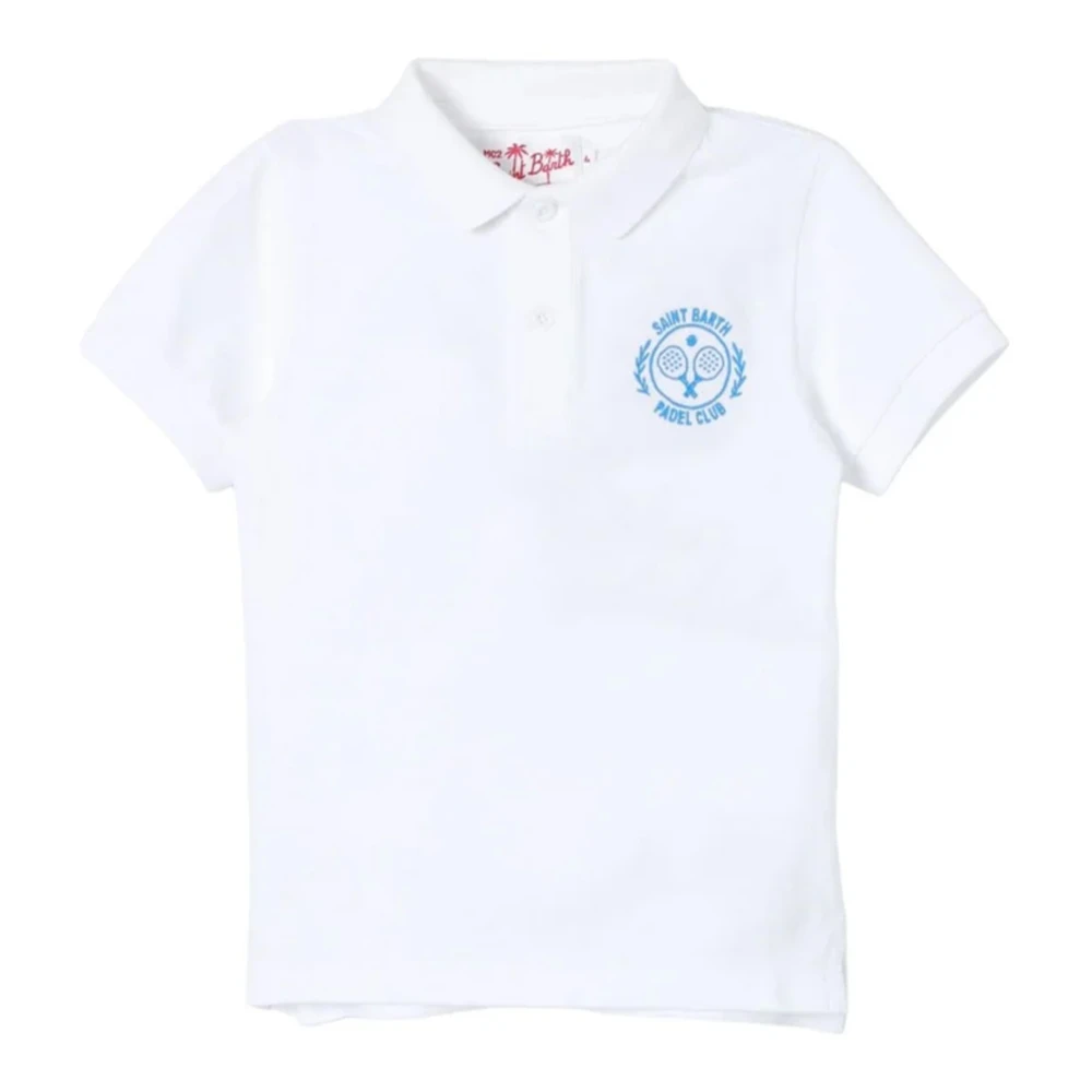 MC2 Saint Barth Lichte Stretch Piqué Polo White Heren