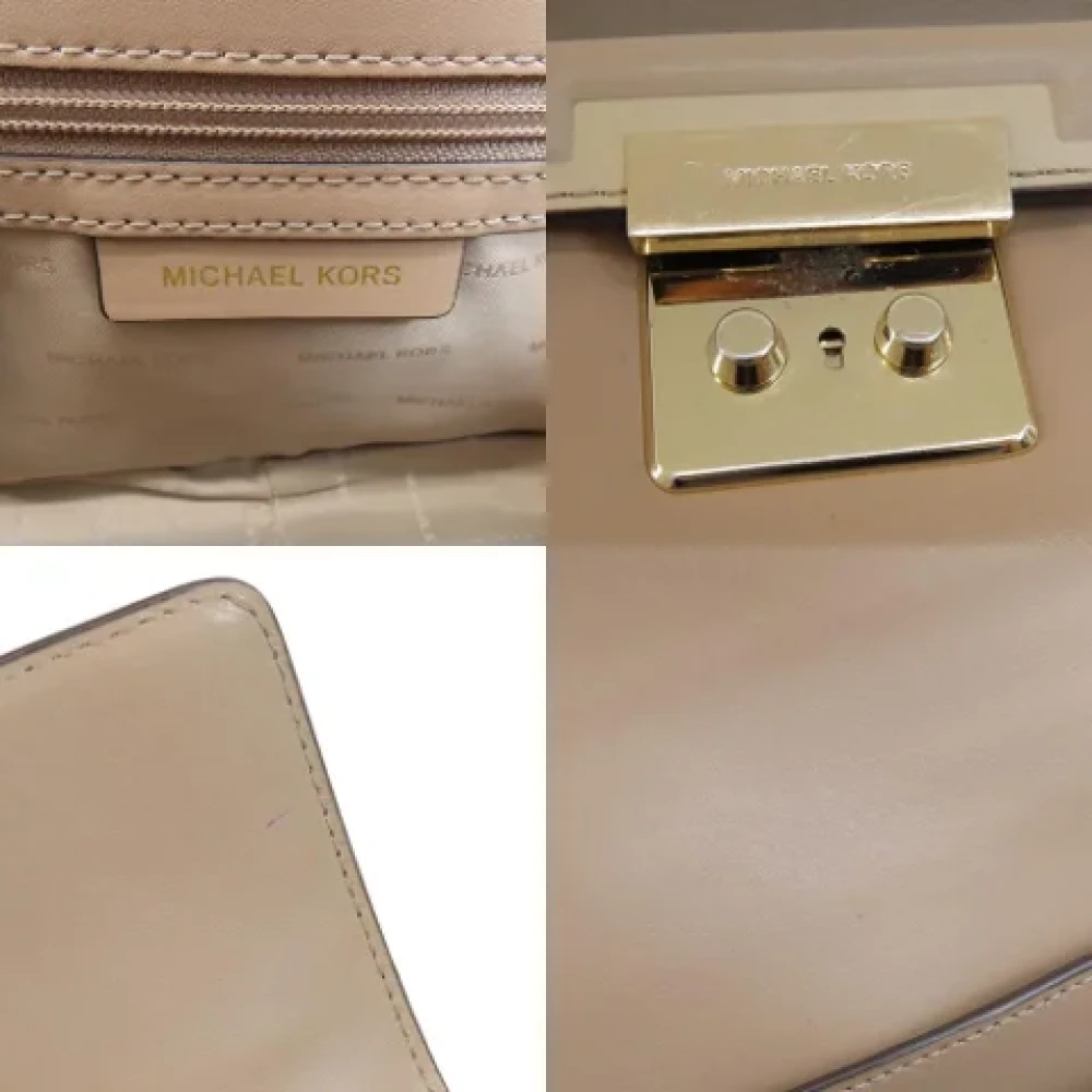 Michael Kors Pre-owned Leather shoulder-bags Beige Dames