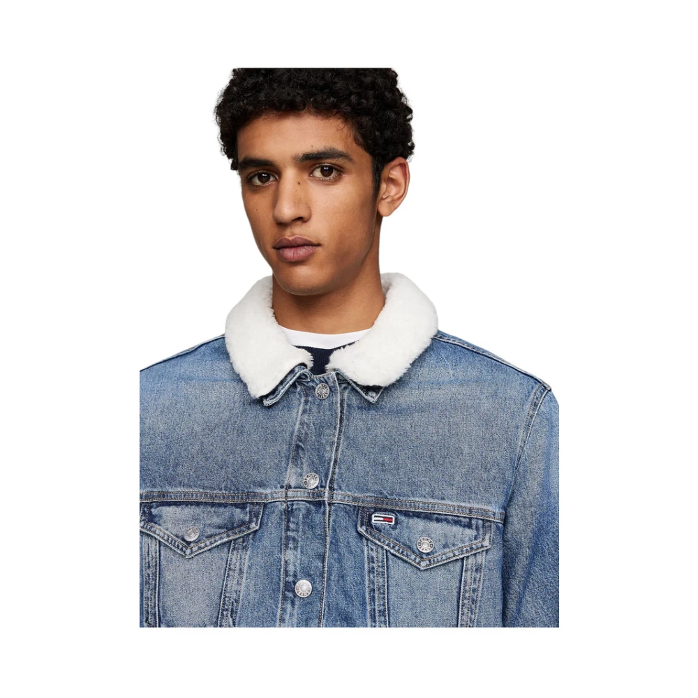 Tommy Jeans Denim Jack Blue Heren