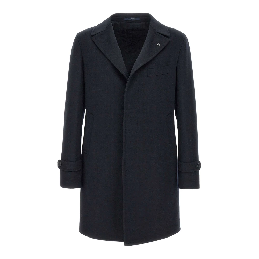 Tagliatore Men's Blue Thomas Wool Coat - Single-Breasted Coats - 3XL - Coats