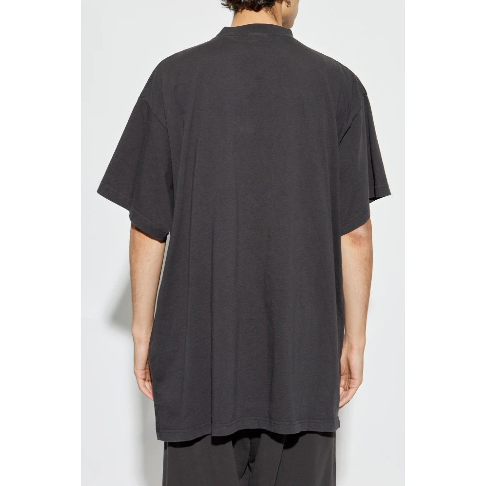 Balenciaga T-shirt met gekreukeld effect Gray Heren