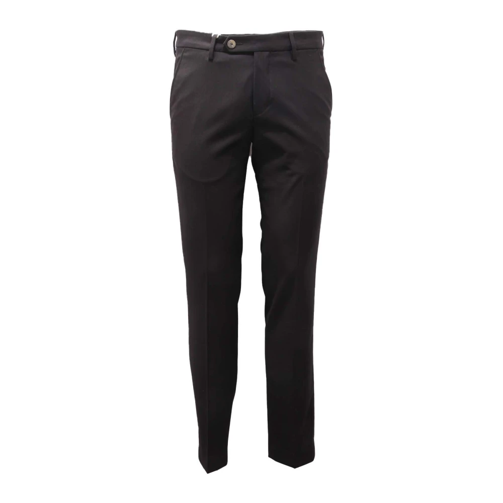 Michael Coal Men's Black Slim Fit Italian Trousers - Slim-Fit Trousers - W38 - Trousers