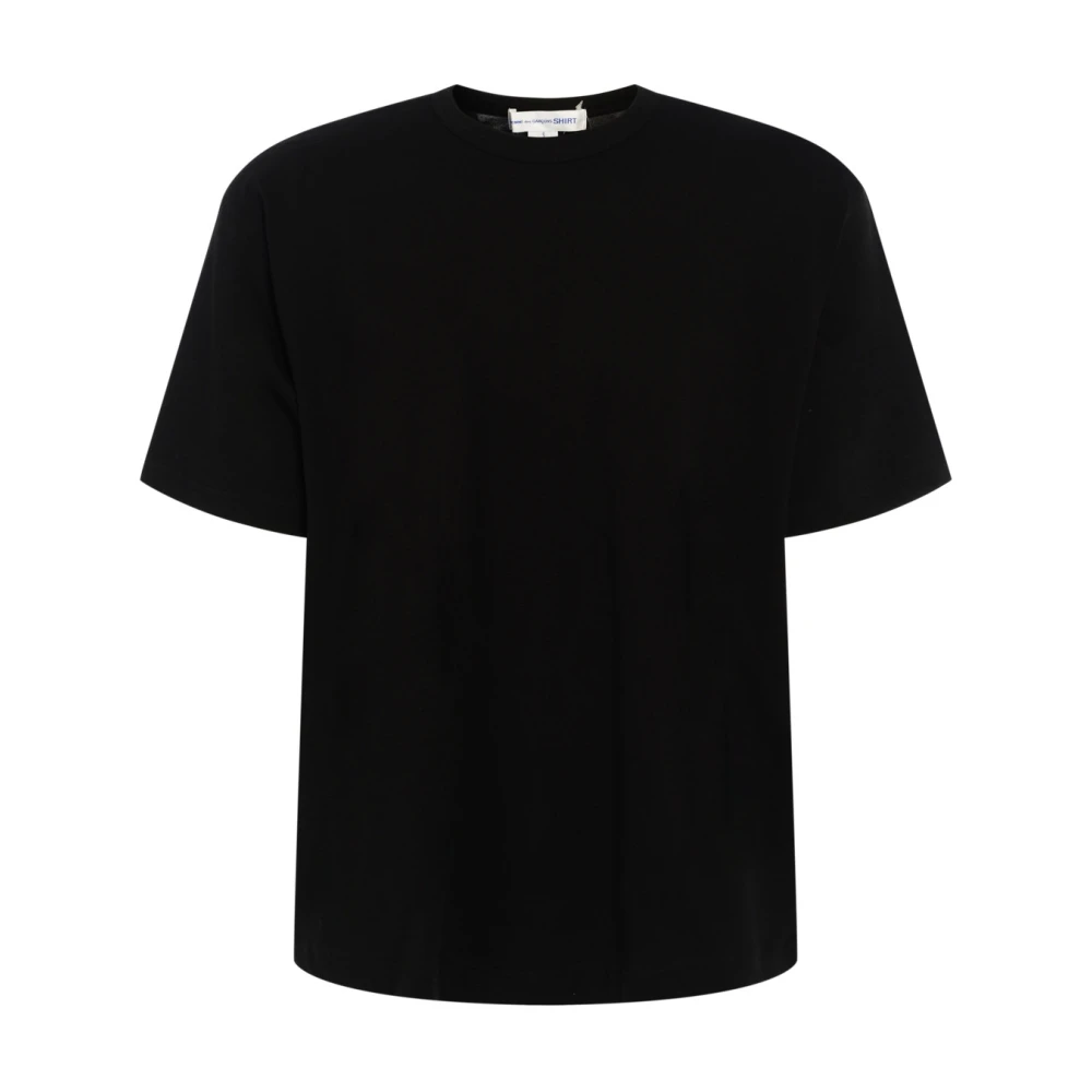 Comme des Garçons Oversized Zwart Katoenen T-Shirt met Achterlogo Black Heren