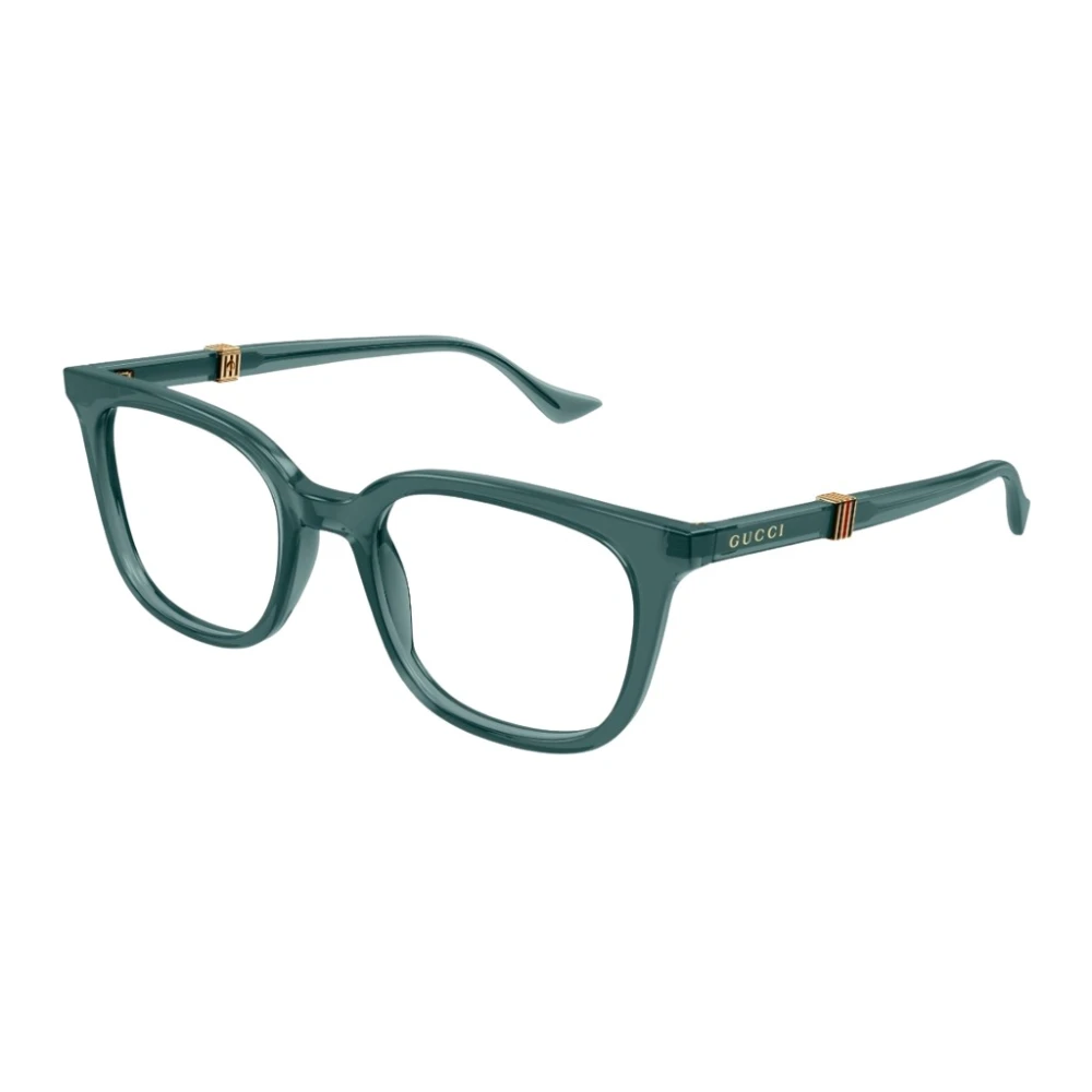 Gucci Vintage Running Web Metalen Inzet Zonnebril Green Unisex