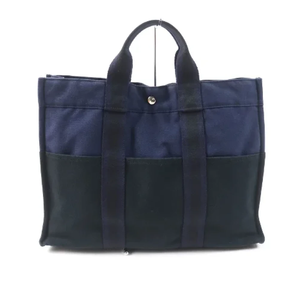 Hermès Vintage Pre-owned Cotton totes Black Dames