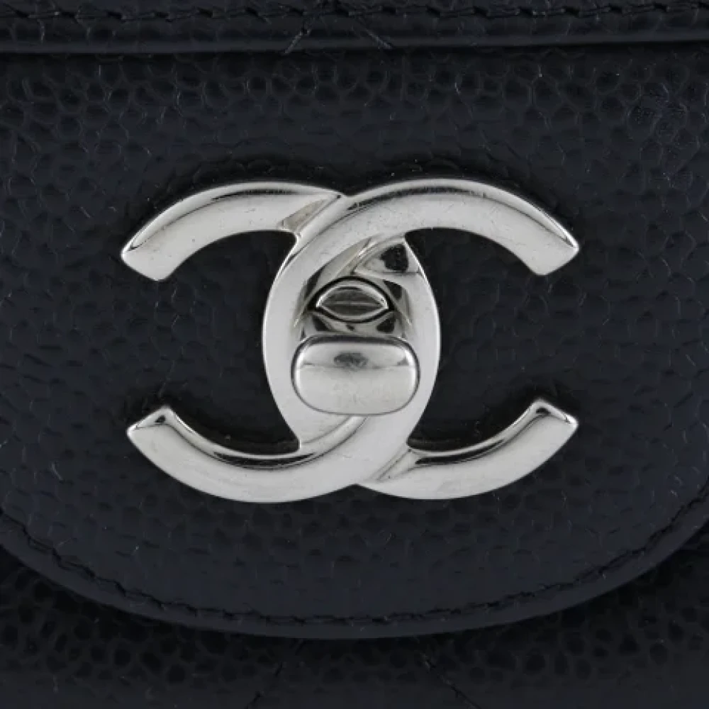 Chanel Vintage Pre-owned Leather shoulder-bags Black Dames