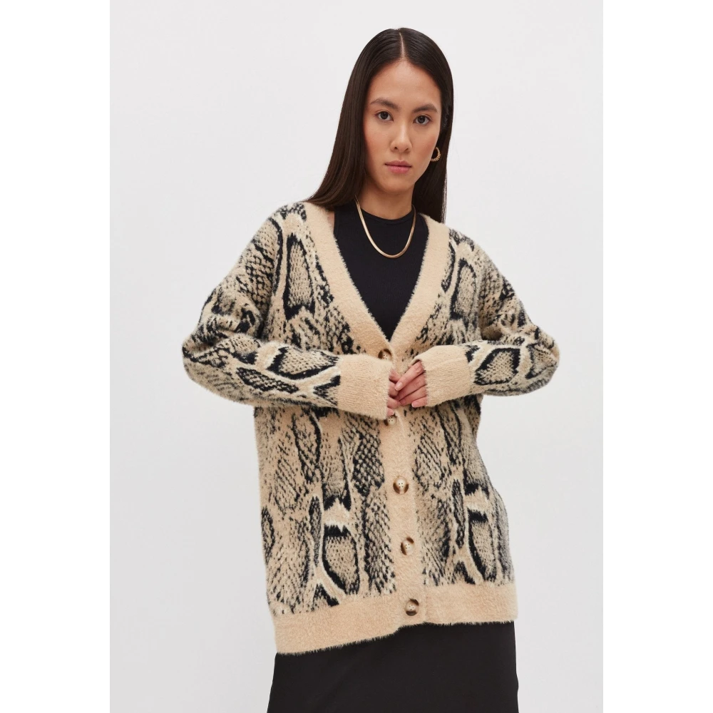 Cesare Gaspari Gebreide Vest Beige Dames