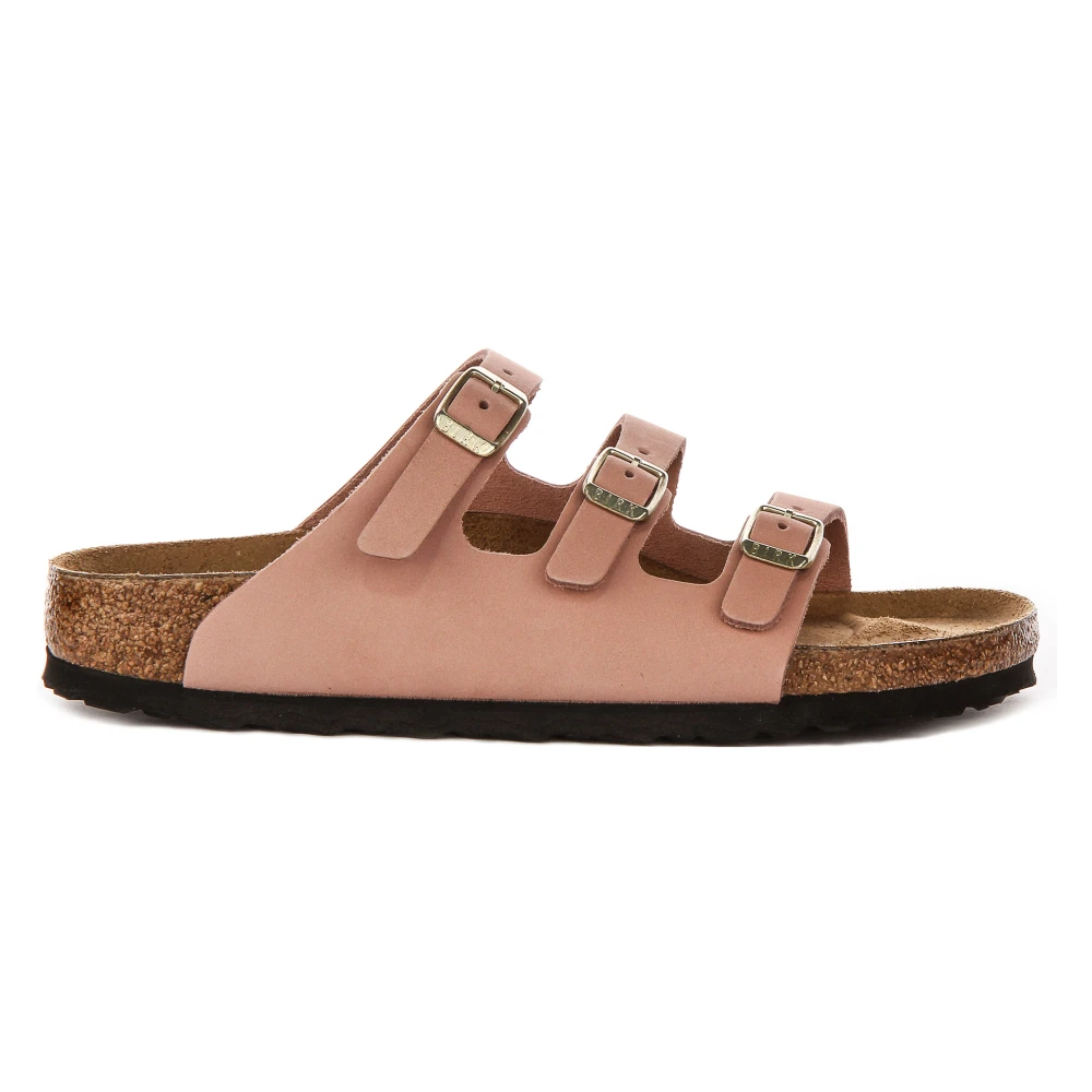 Birkenstock Women's Pink Sliders, 8 Uk, Florida Fresh Narrow Fit