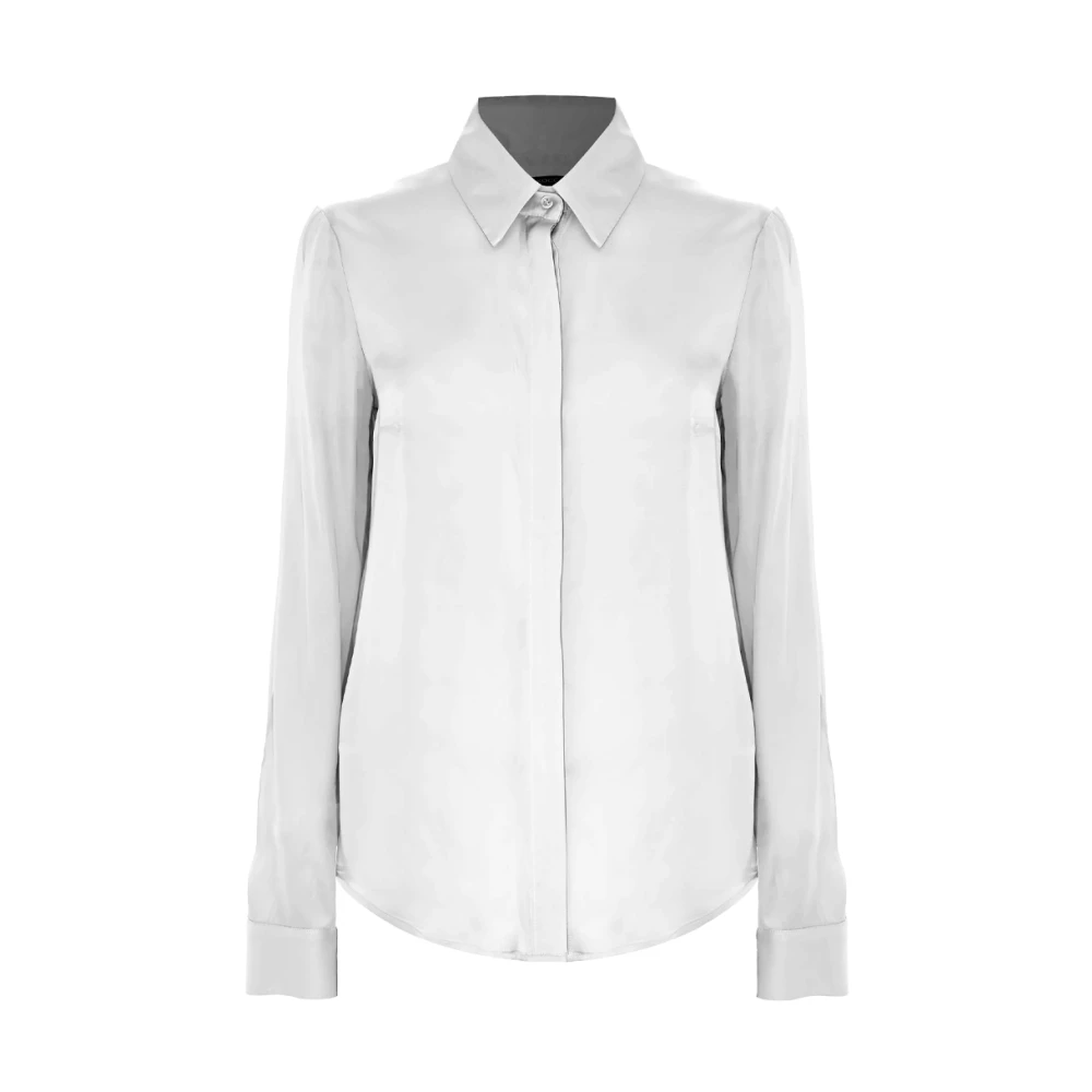 Kocca Minimalistische Stijl Viscose Overhemd White Dames