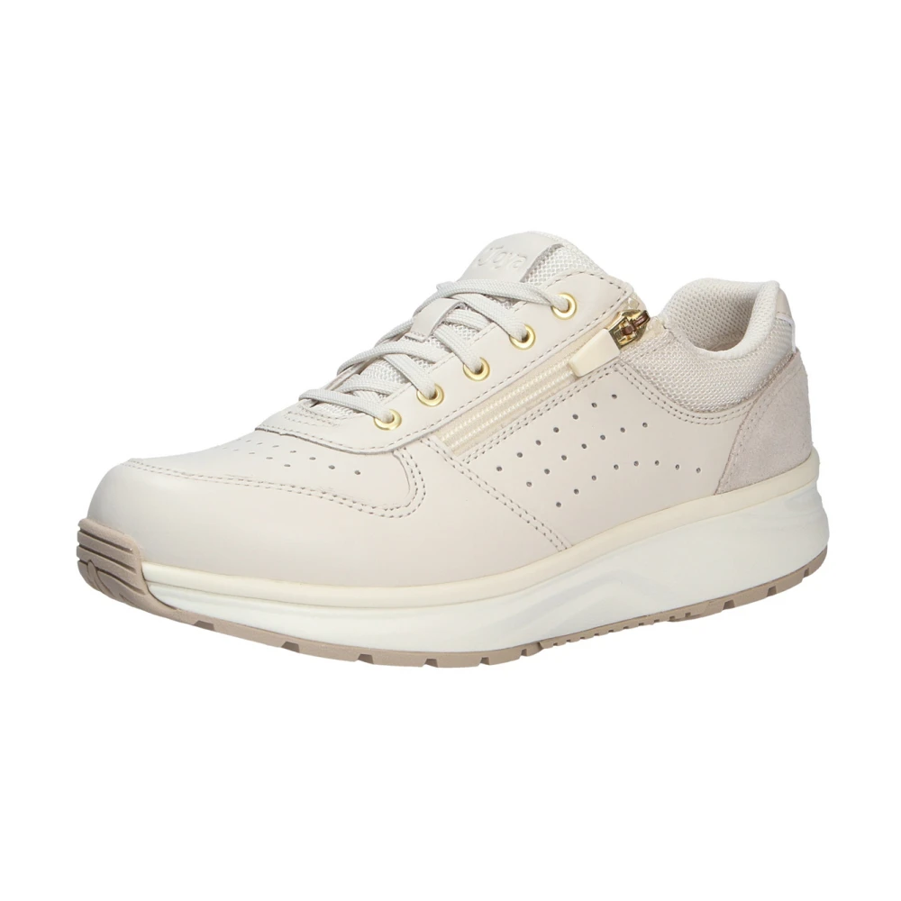 Joya Comfortabele witte schoen met rits Dames Schoenen