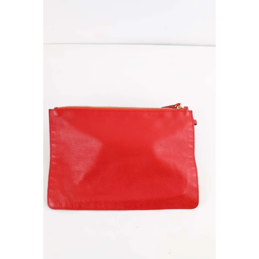 Sergio Rossi Pre-owned Leather pouches Red Dames