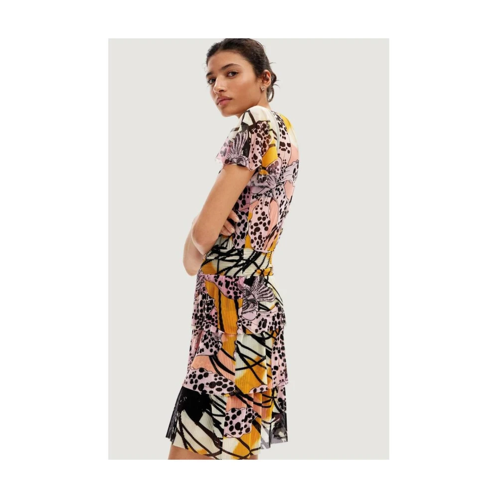 Desigual Multicolor Stijlvolle Korte Jurk voor Vrouwen Multicolor Dames