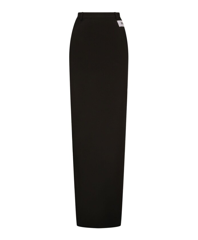 jupe-maxi-noire-avec-patch-numero-unique