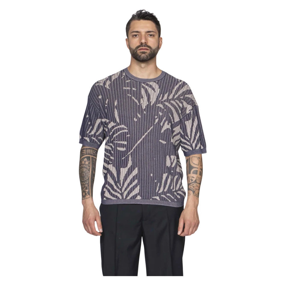 Emporio Armani Mannelijk Blauw Tops Heren, M, Truien