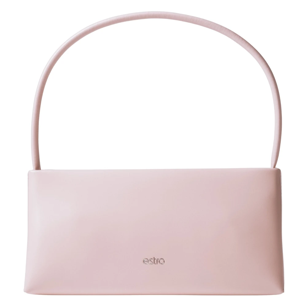 Estro Women's Pink Leather Shoulder Bag - Handbags - One Size - Bags