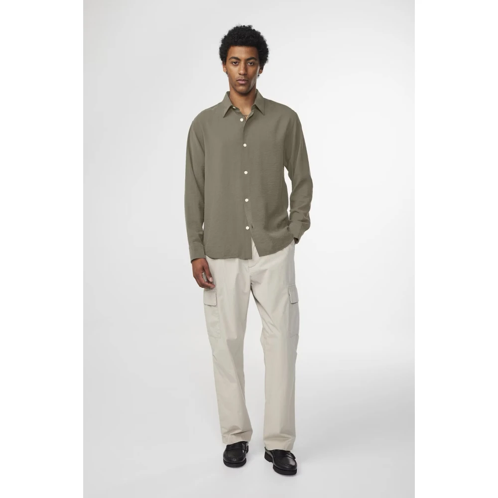 Nn07 Shirts Green Heren