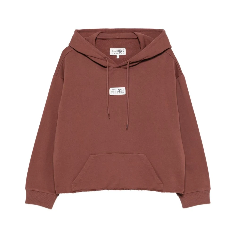 Mm6 Maison Margiela Damen Braun Sweatshirts & Hoodies, Sgröße: