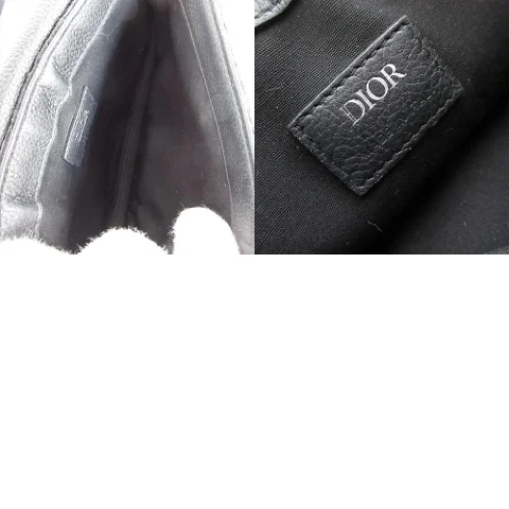 Dior Vintage Pre-owned Canvas dior-bags Black Heren