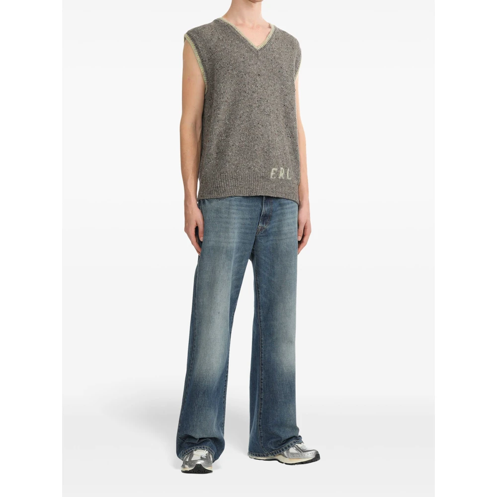 ERL Wollen vest in grijs Gray Heren
