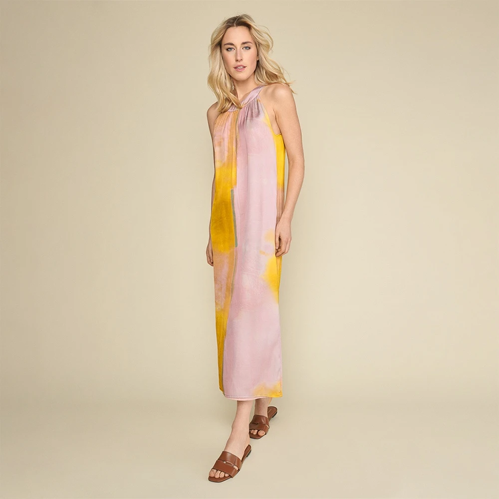 Marie Méro Elegante Halter Top Zomerjurk Multicolor Dames