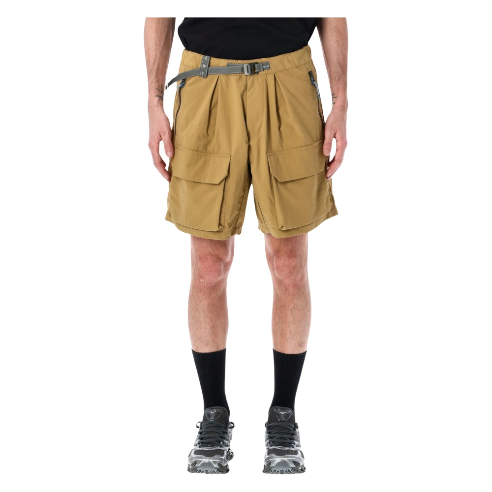 And Wander Men's Beige Trousers & Shorts, Xl, Twill Cargo Short