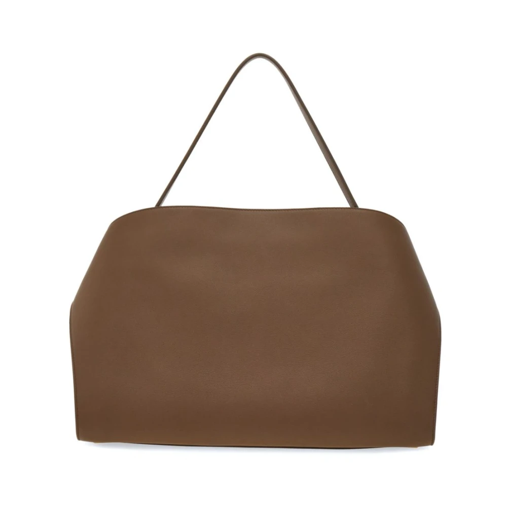 Salvatore Ferragamo Grijze Duif Leren Schoudertas Gray Dames