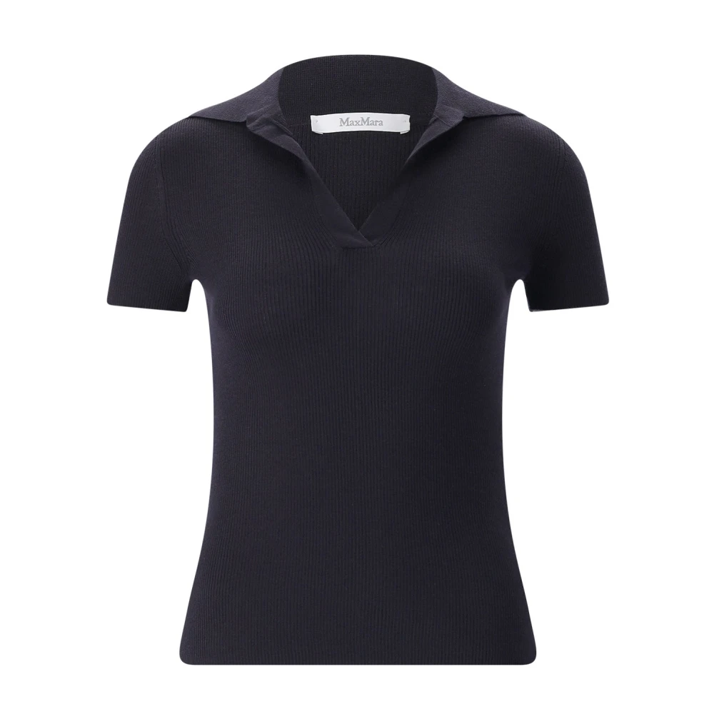 Max Mara Women's Black Polo Shirts - Polo Shirts - M - Tops