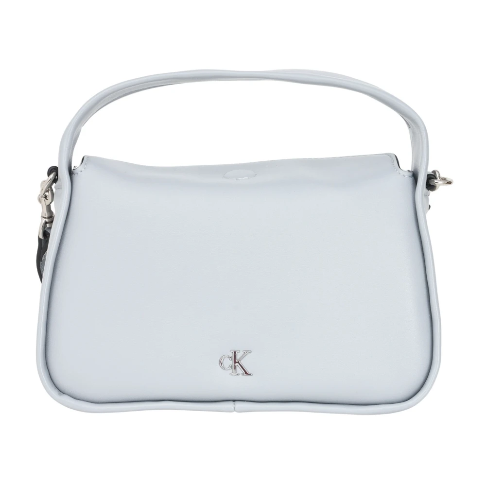 Calvin Klein Grijze Handtas Metal Mono Mini Block Gray Dames
