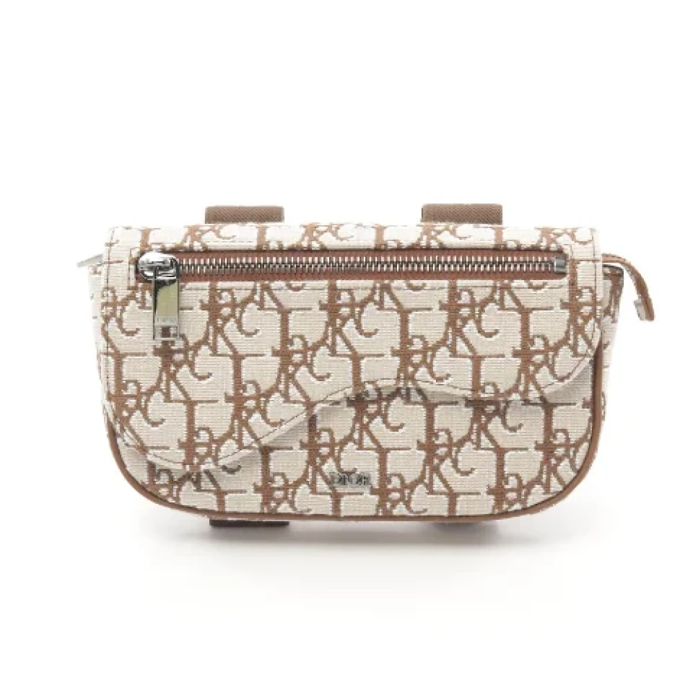 Dior Vintage Pre-owned Canvas dior-bags Beige Dames