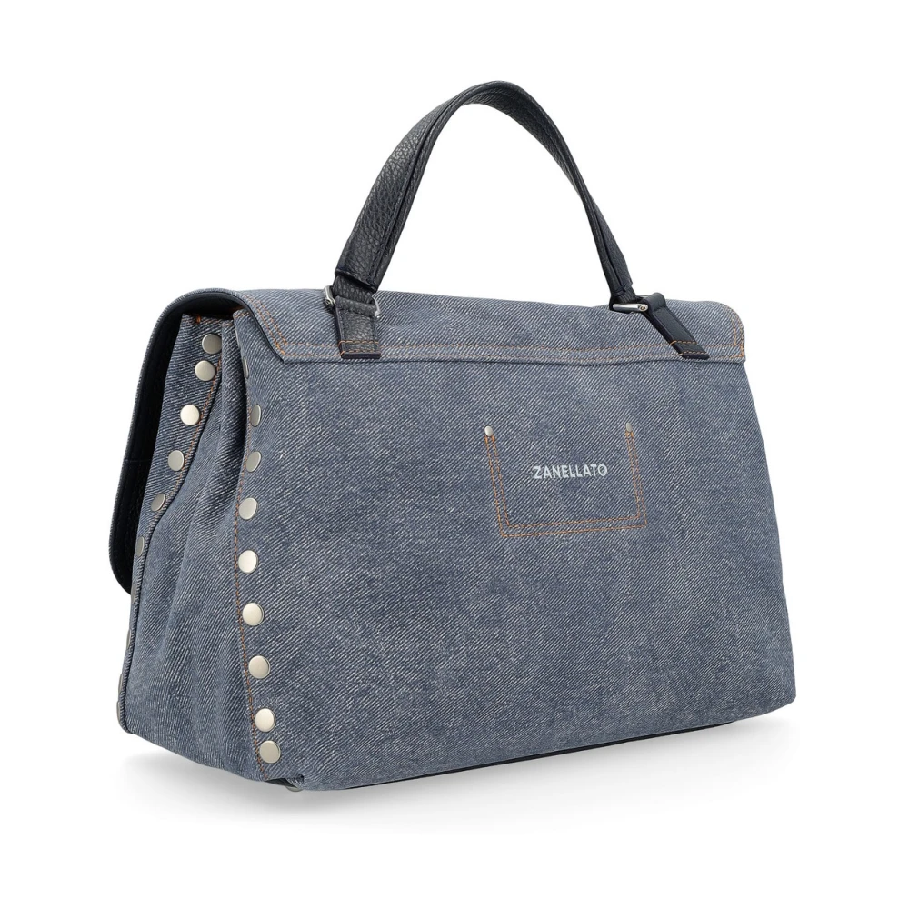 Zanellato Denim Blue Genova Schoudertas Blue Dames