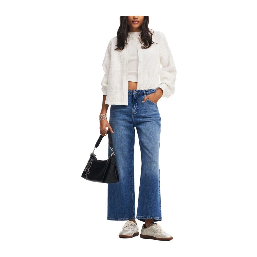 Desigual Katoenen Jeans & Pant met Elastaan Blue Dames
